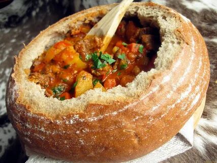 Рецепт мяса в хлебе