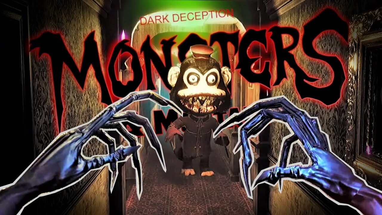 Dark deception monsters mortals. Монстры дарк Десепшен. Монстер мортал дарк Десепшен. DD: Monsters and Mortals. Dark Deception глава 5 монстр.