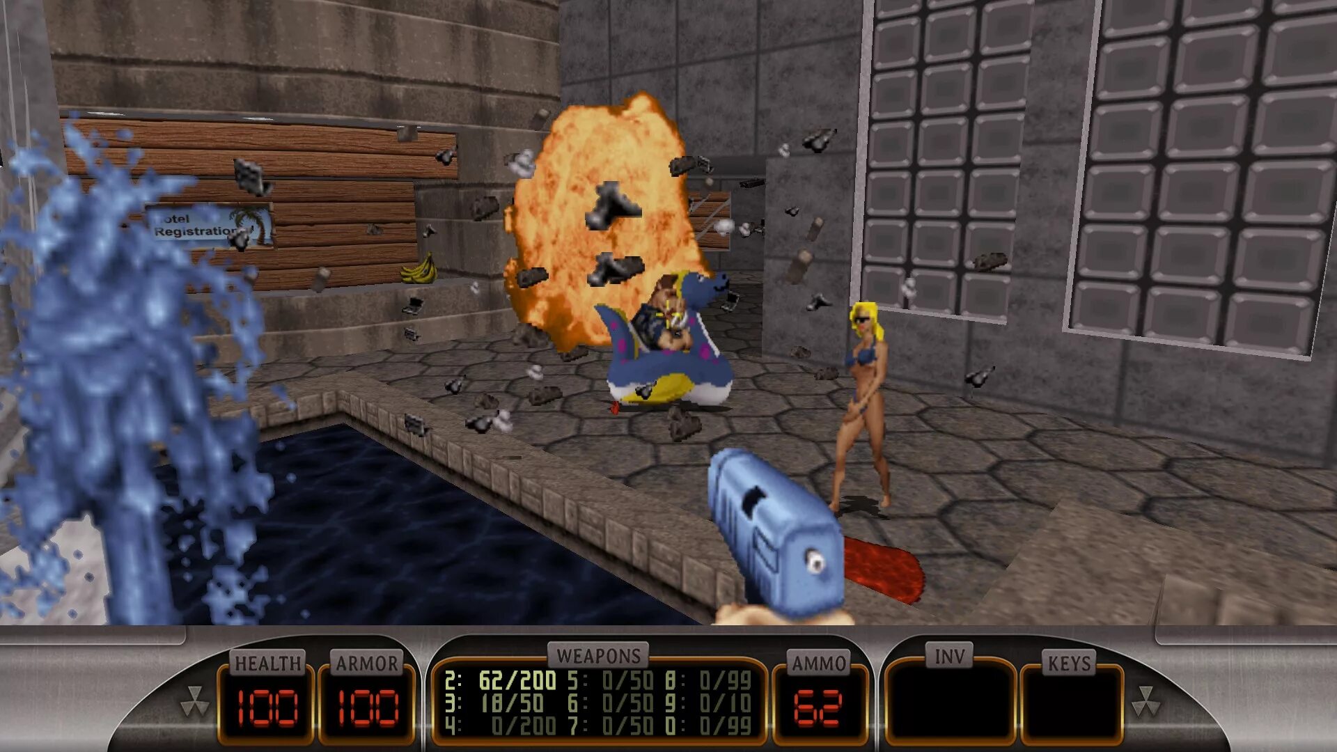 Дюк нюкем 3d пасхалка. Прохождение игры duke nukem 3d. Duke nukem 3d chaingun. Дюк нюкем 3д. Дюк нюкем.