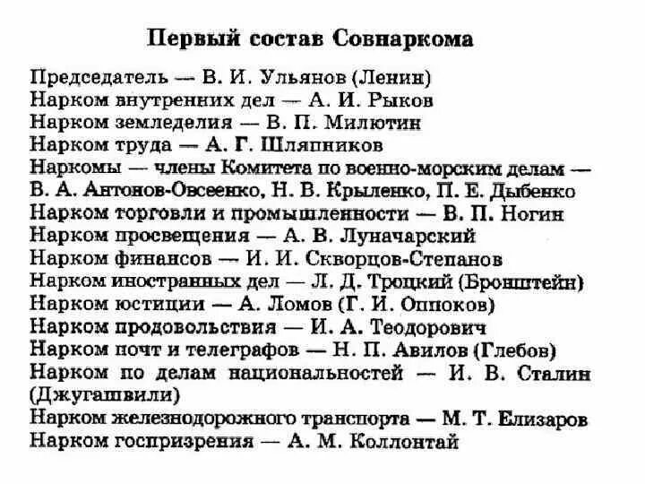 Первым председателем народных комиссаров был. Первый состав народных Комиссаров. 1 Совет народных Комиссаров состав. Совет народных Комиссаров РСФСР 1917. Состав совета народных Комиссаров 1917.