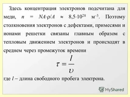 Концентрация электронов проводимости