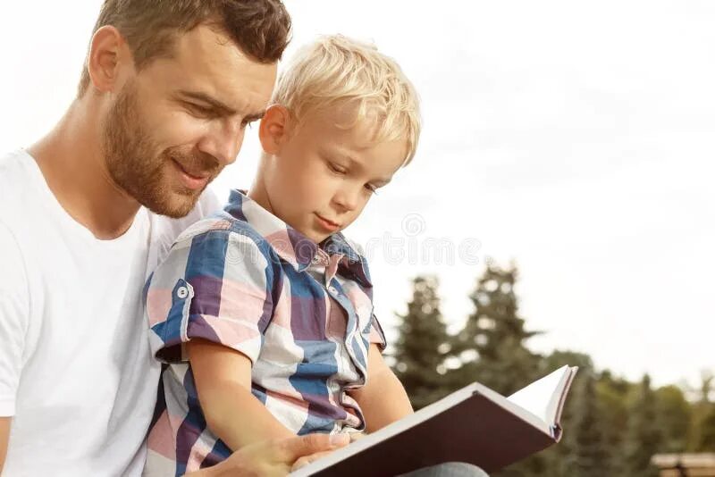 Dad is reading