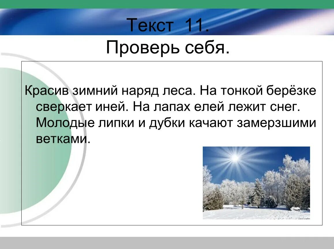 Текст про зимний. Красив зимний наряд леса. Текст зимний лес. Красивый текст про зимний лес. Зимний текст.