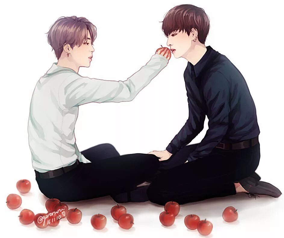 Чигуки. BTS Чонгук и Чимин арт. БТС арт 18 Чигуки. BTS Jikook Art.