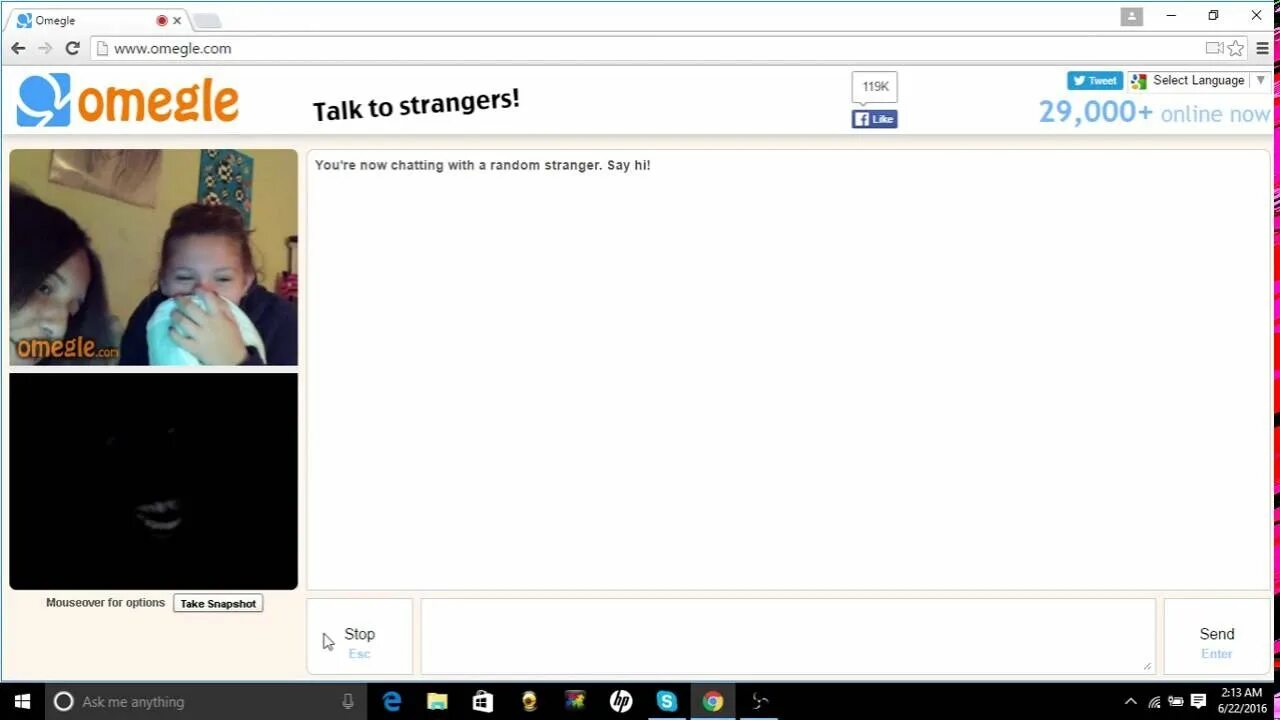 Omegle com чат