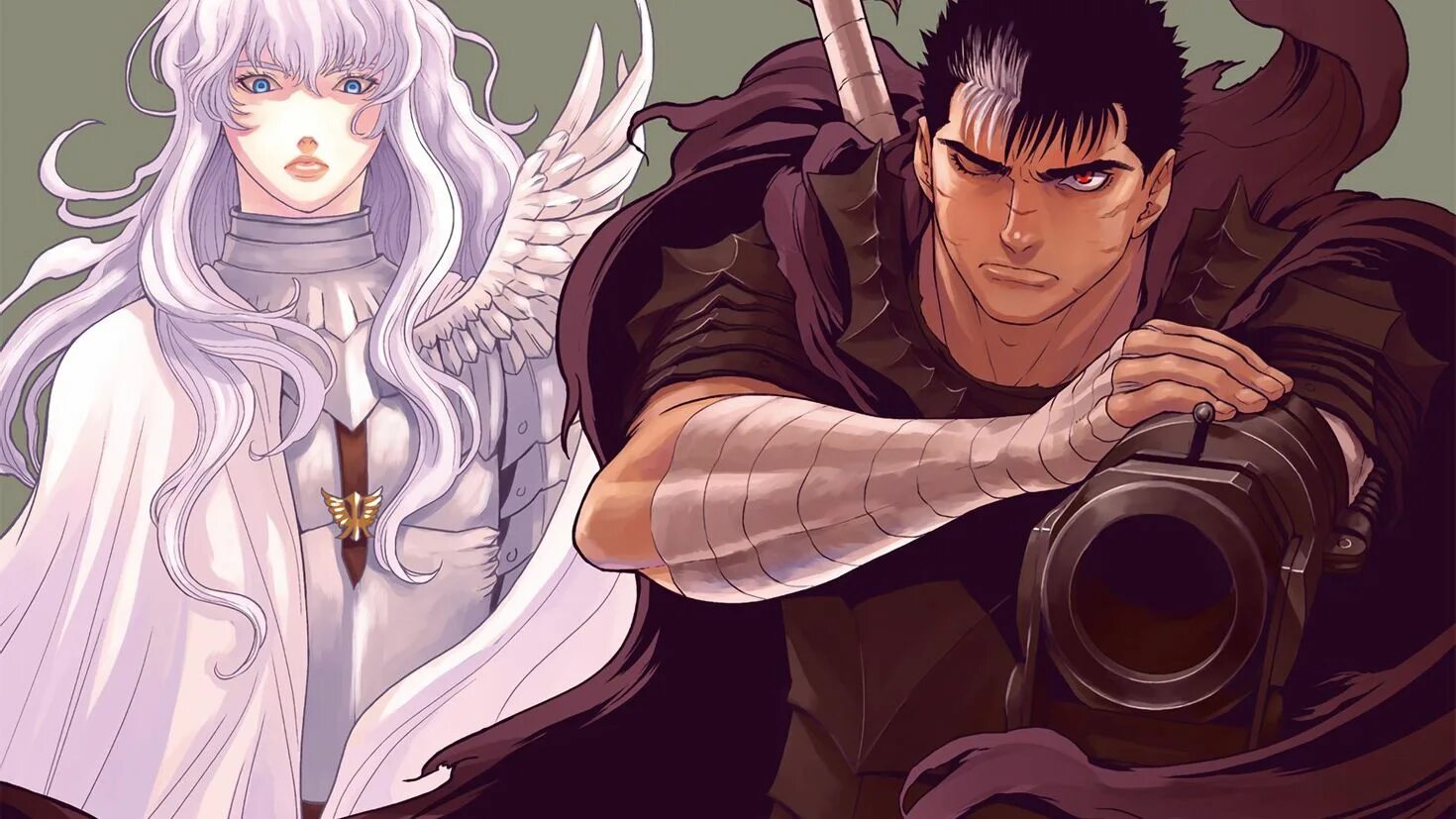 Berserk песня. Берсерк 1997 Гатс и Гриффит. Берсерк аниме Гатс. Берсерк Гатс и Гриффит. Берсерк аниме Гатс и Гриффит.