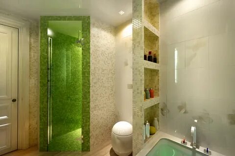 Ванные с полками из гипсокартона