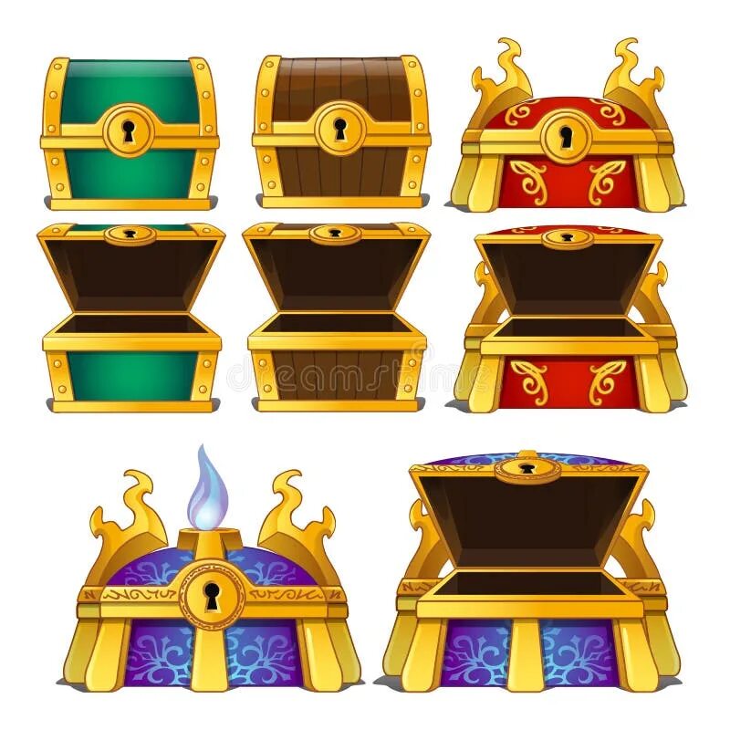 Colored chests