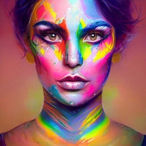 Face diffusion. Face diffusion