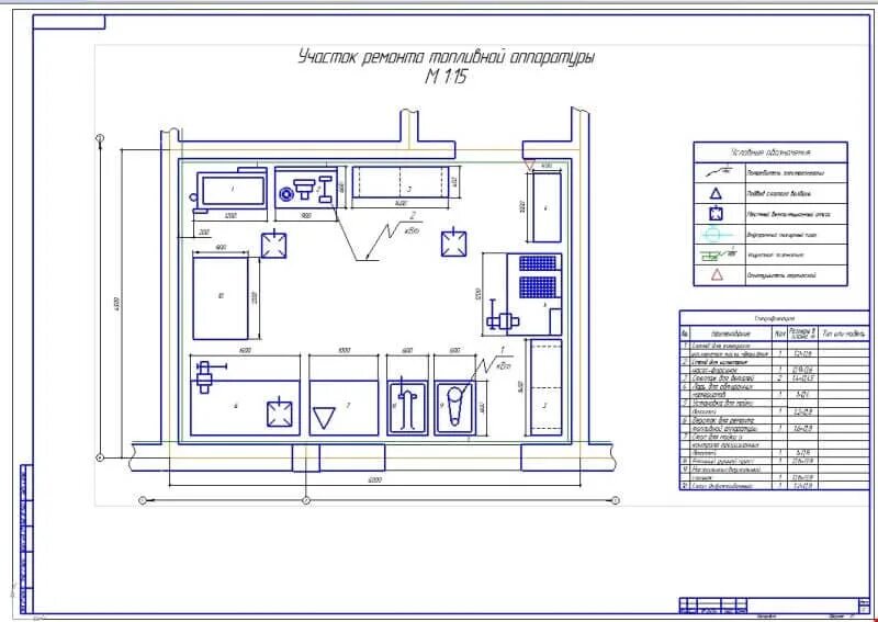 Участок по ремонту двигателей. Участок ремонта топливной аппаратуры чертеж. Участок обкатки двигателей чертеж. Цех по ремонту топливной аппаратуры чертеж. Участок по ремонту топливной аппаратуры чертеж компас.