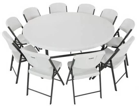 За круглый стол на 51 стульев. Круглый стол 180см металл. Стол банкетный складной круглый. Стол круглый разборный. Стол круглый складной.