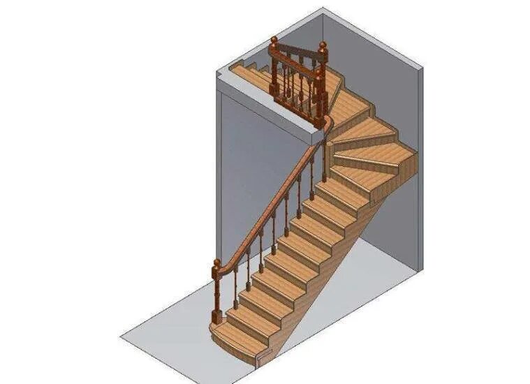 На второй этаж с забежными. Лестница с забежными ступенями на 180 на второй этаж. Двухмаршевая лестница с забежными ступенями. Забежная п образная лестница. Лестница с забежными ступенями на 90 на второй этаж.
