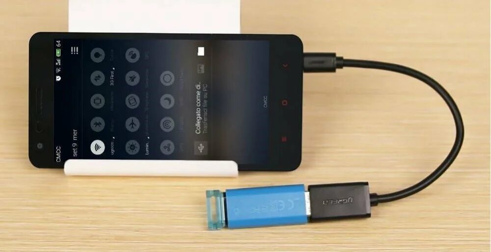 Como conectar qualquer celular no cabo OTG - YouTube