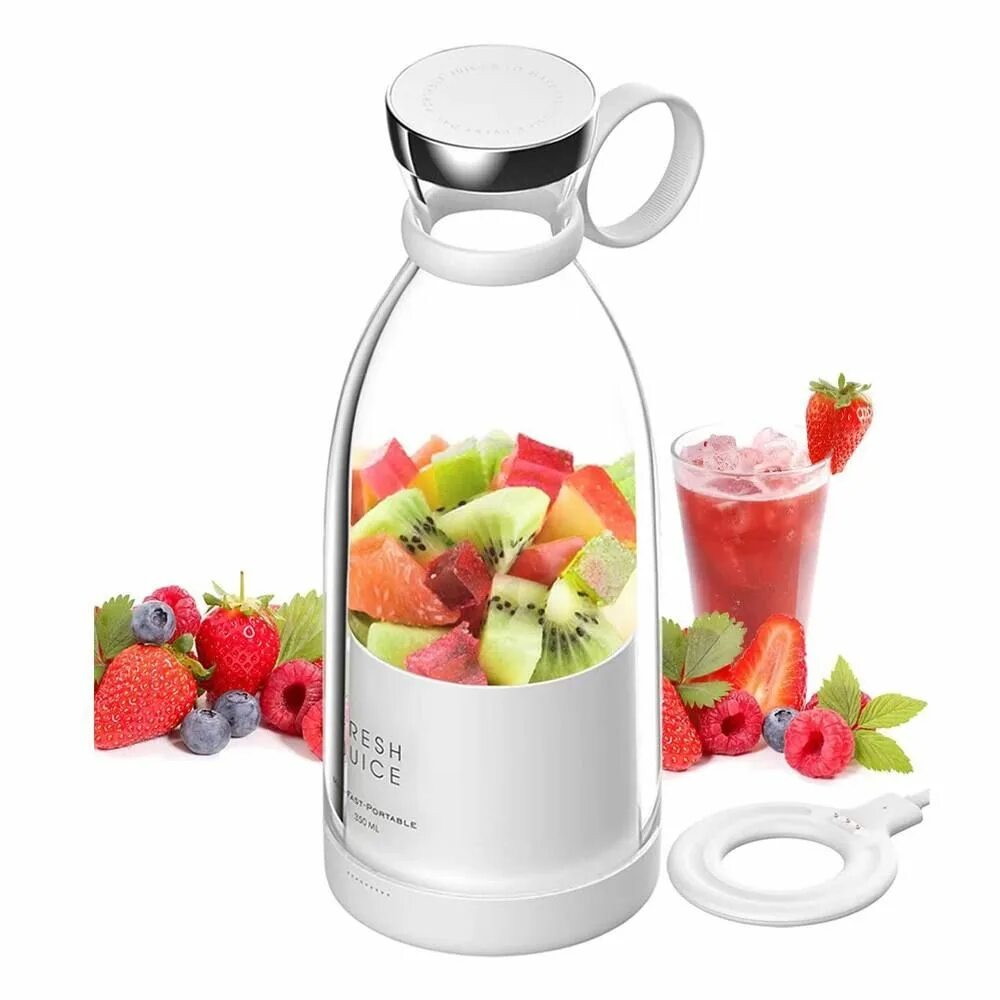 Портативный блендер для смузи Fresh Juice. Блендер Fresh Juice Portable Mini Fruit Blender 350ml (214b). Блендер для смузи 350 мл. Блендер Фреш Джус бутылка. Смузи цена