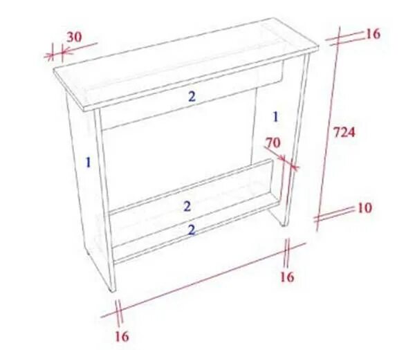 Высота стола тумбы. Стол тумба чертеж. Стол тумба чертежи с размерами. Чертеж столика с ящиком. Стол книжка чертеж.