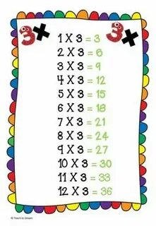 3 times table