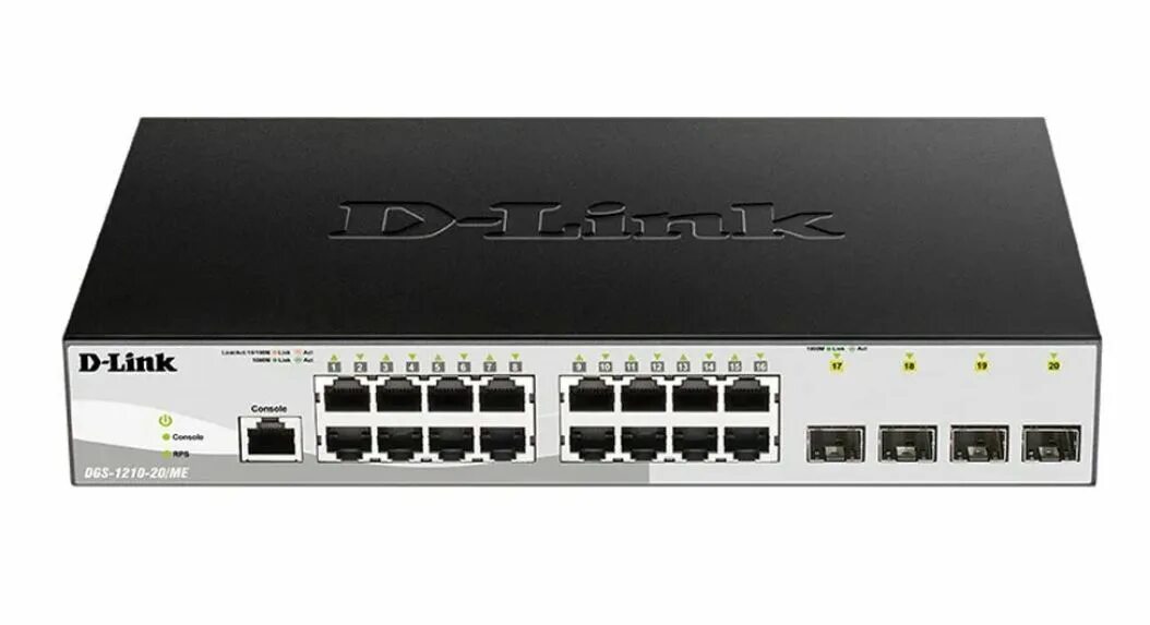Коммутатор 20 sfp. Коммутатор d-link dgs-1210-20/me/b1.