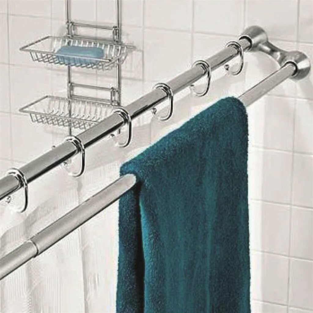 Штанга для полотенец. Штанга двойная раздвижная для штор и полотенец vd8025-SS. Карниз для ванной двойной. Держатель для шторы в ванной. Штанга для ванной.