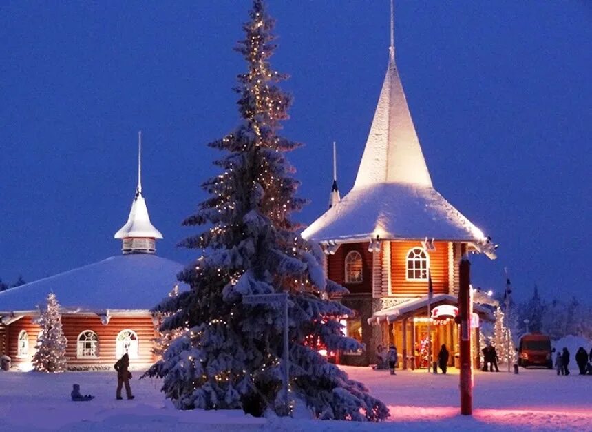 Финляндия январь. Деревня Санта-Клауса Финляндия. Дом Санта Клауса в Лапландии. Рованиеми Финляндия.