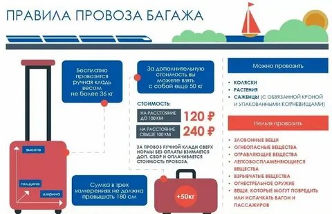 Железная дорога перевозка багажа