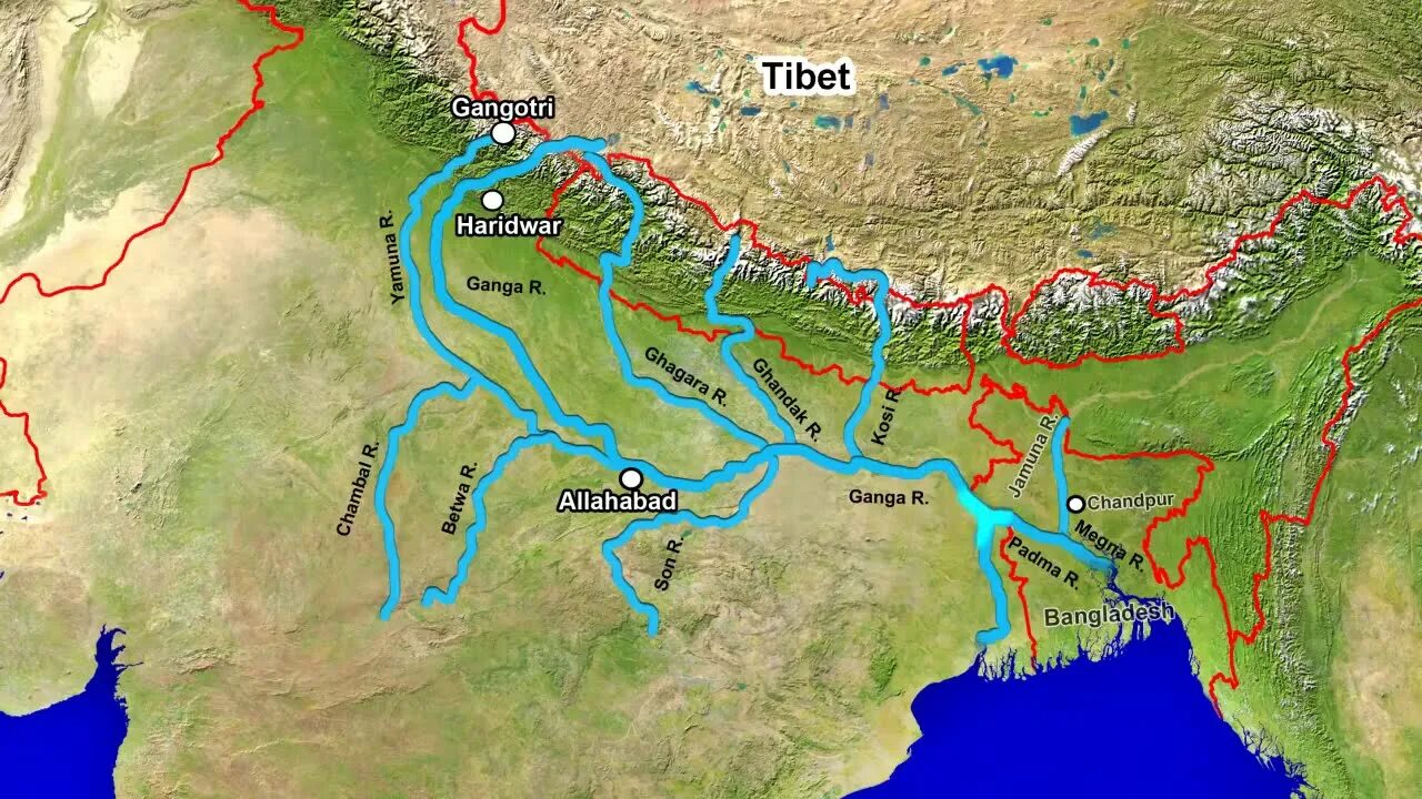 Реки азии список. Реки Азии. Бассейн реки ганг. Реки Азии на карте. Названия двух крупных азиатских рек.