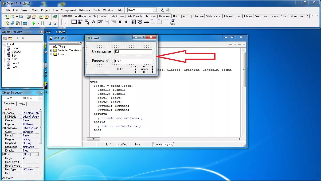 Как установить делфи. Delphi программирование. delphi 7. окно делфи. delphi 7 для windows 10 x64.