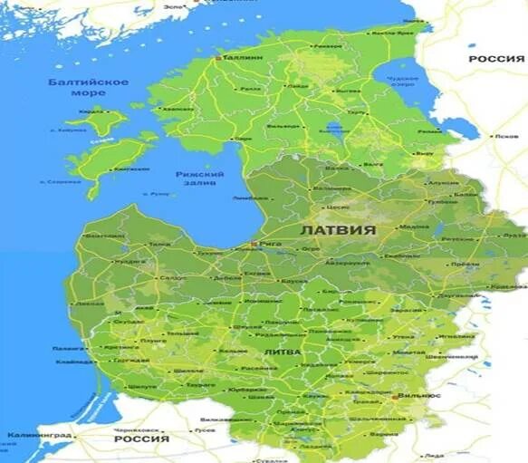 Столицы стран балтии