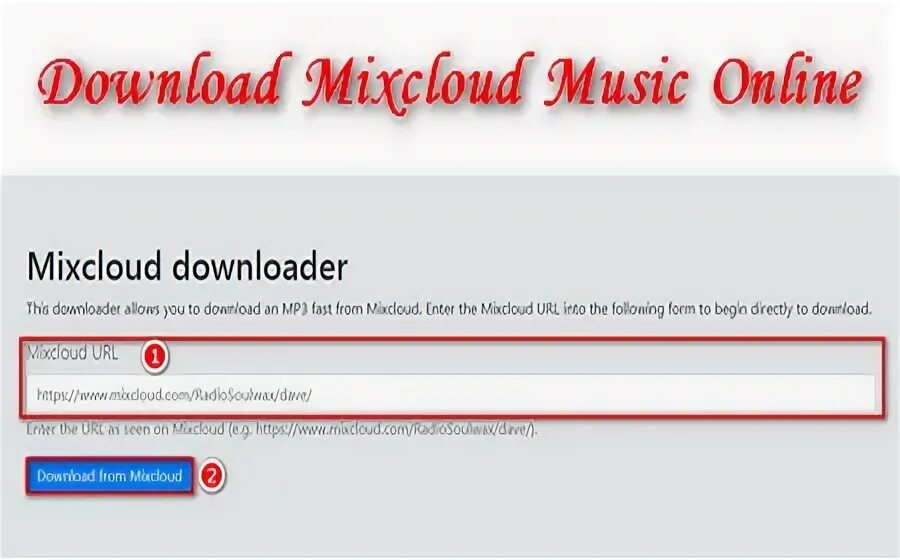 Mixcloud downloader. Mixcloud downloader
