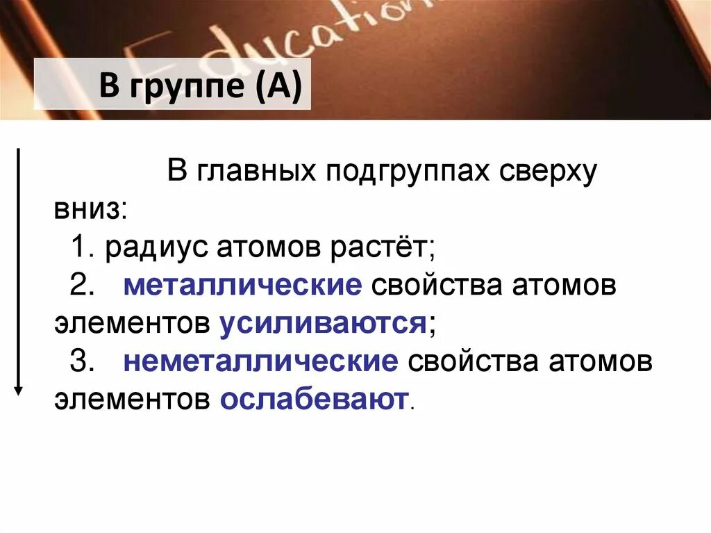 В группах главных подгруппах сверху вниз. Основные свойства сверху вниз. Свойства в главных подгруппах сверху вниз. Главная Подгруппа.