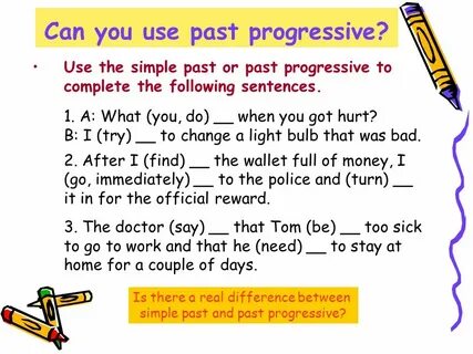 Open the brackets using past simple tense