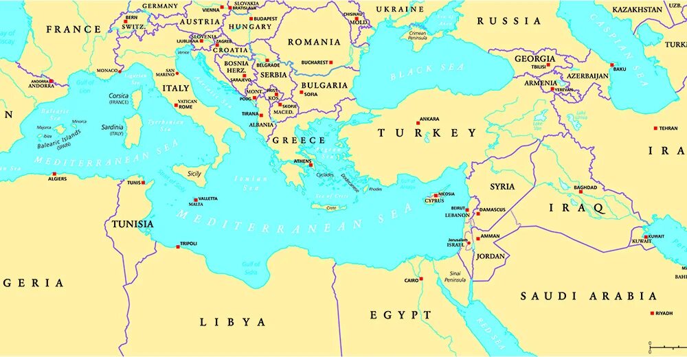 Физическая карта средиземного моря. Моря средиземного моря на карте. Карта мира географическая средиземное море. Географическая карта средиземного моря. Полуострова средиземного моря на карте.