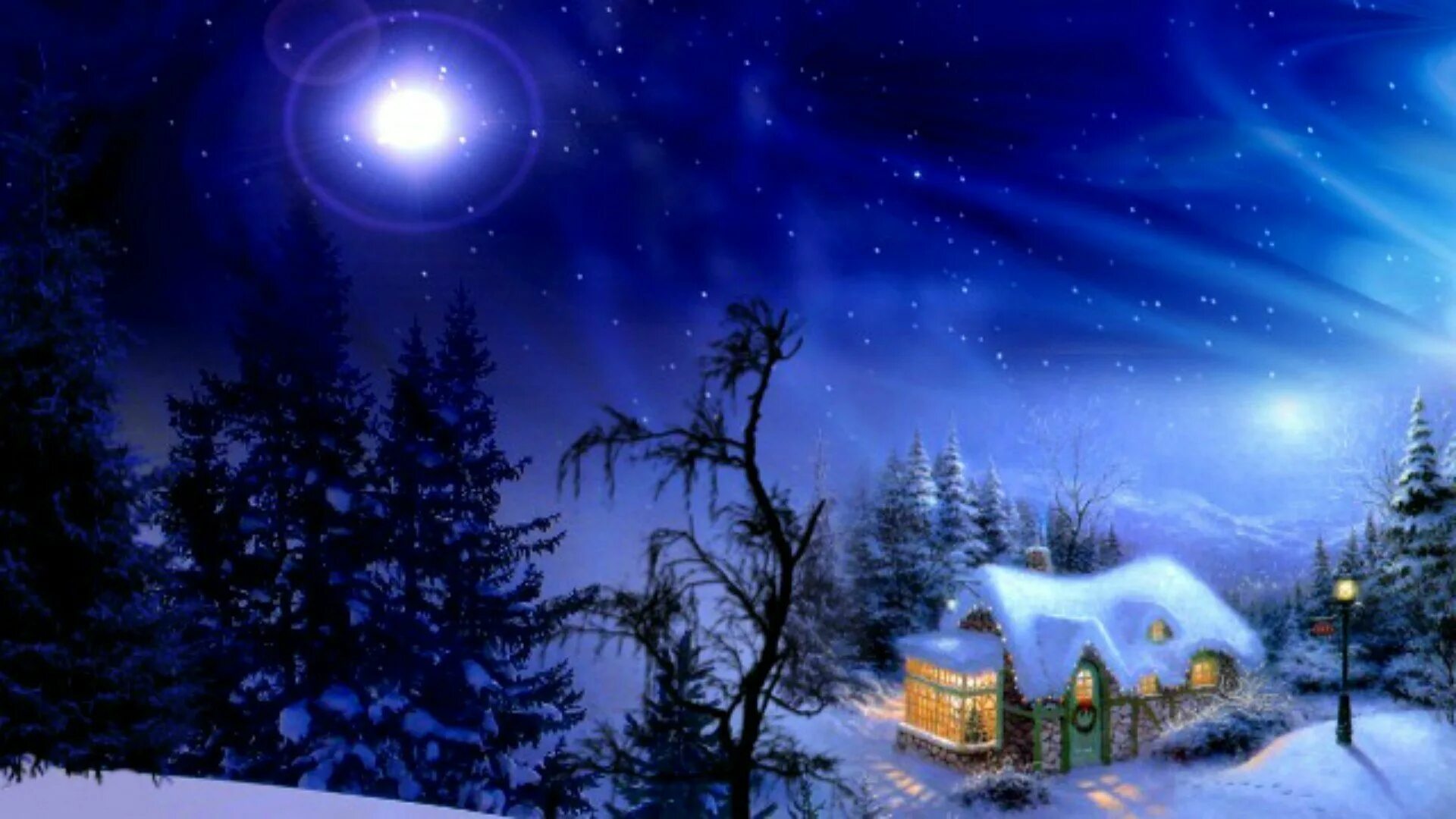 Ночь рождеством картинки. Рождественская ночь. Сказочной зимней ночи. Зимняя ночь. Зимний ночной пейзаж.