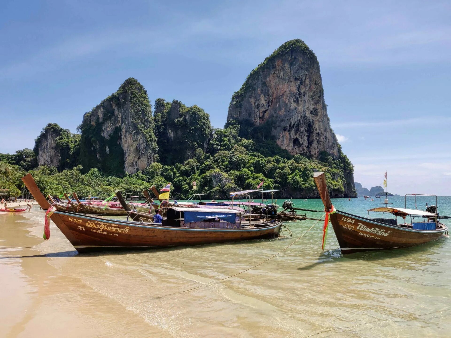 Railay Beach Krabi. Тревел Таиланд. Пляж Райлей Таиланд. Пляж Рейли Вест (Railey West), п-ов Рейли, Краби.