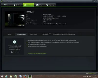 Geforce experience оптимизация игр