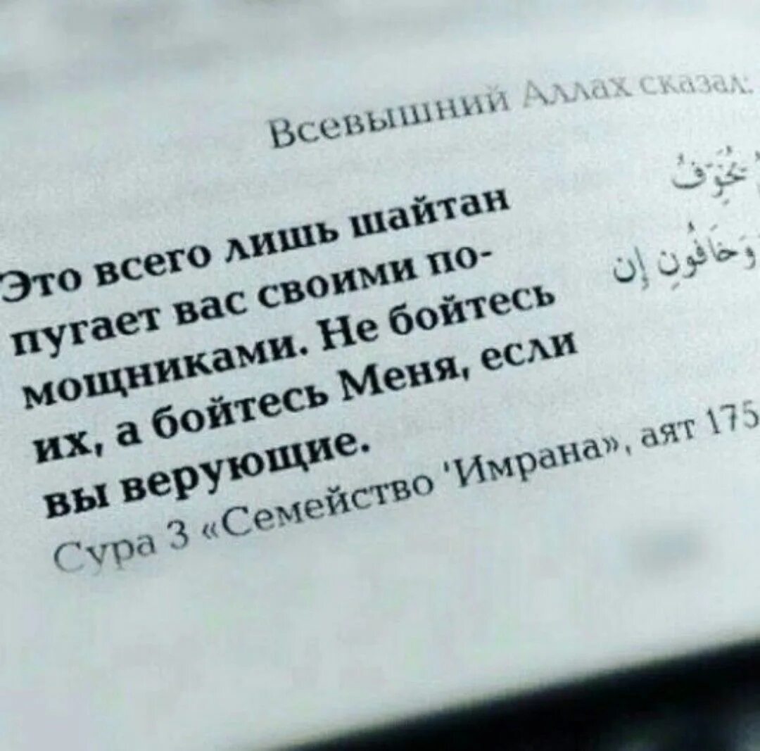 Шайтаны боятся. Это лишь шайтан пугает вас. Шайтан сказал. Шайтан пугает вас бедностью. Это шайтан пугает вас своими помощниками.