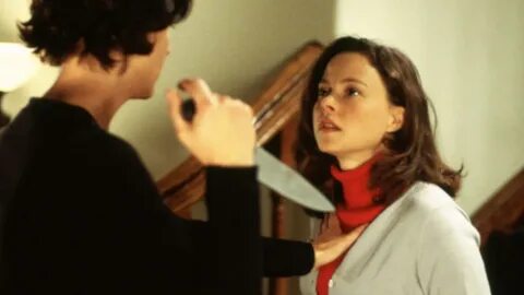 Nanny Tracy Nelson attacks daughter Dana Barron in The Perfect Nanny (2000)...