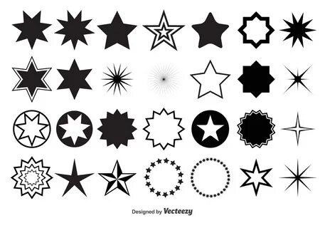 Descargar Formas de estrellas vectoriales gratis.