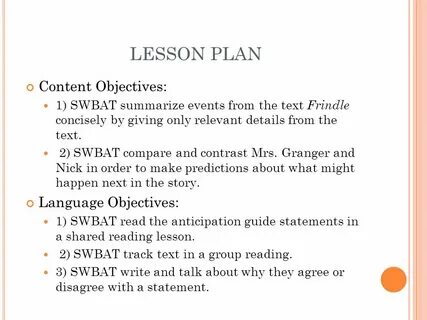 Lesson planning