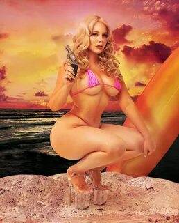 10. Nikki Mahana’s tiny pink bikini turned Playboy’s heads and earned her a...