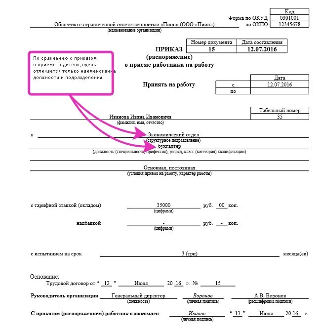 Обязательные условия на прием на работу. Форма заполнения приказа о приеме на работу. Пример приказа о приеме на работу форма т-1. Приказ о приеме образец заполнения. Приказ т-1 образец заполнения.