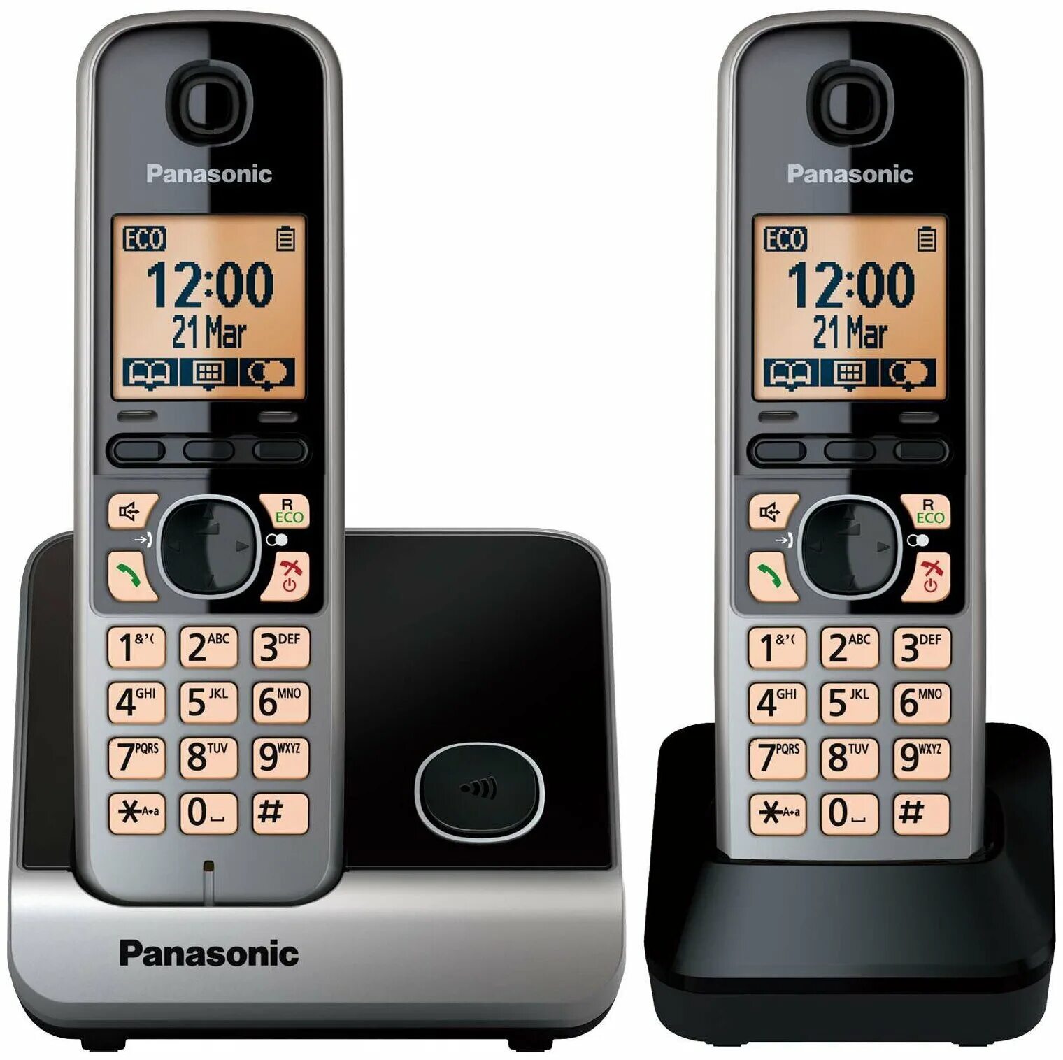 Телефон радио купить. Радиотелефон Panasonic KX-tg6712. Радиотелефон Panasonic KX-TG. Panasonic DECT 2 трубки. KX-tga806ru.