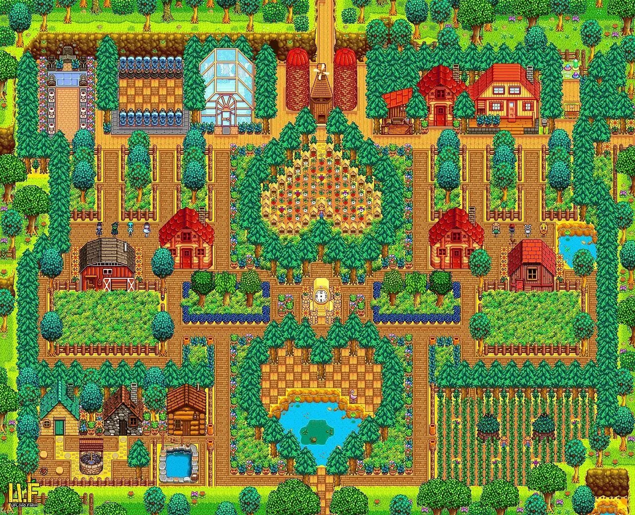 Ферма валли. Stardew valley планировка фермы. Ферма стардью валли. Ферма четыре угла stardew valley. Ферма валли.