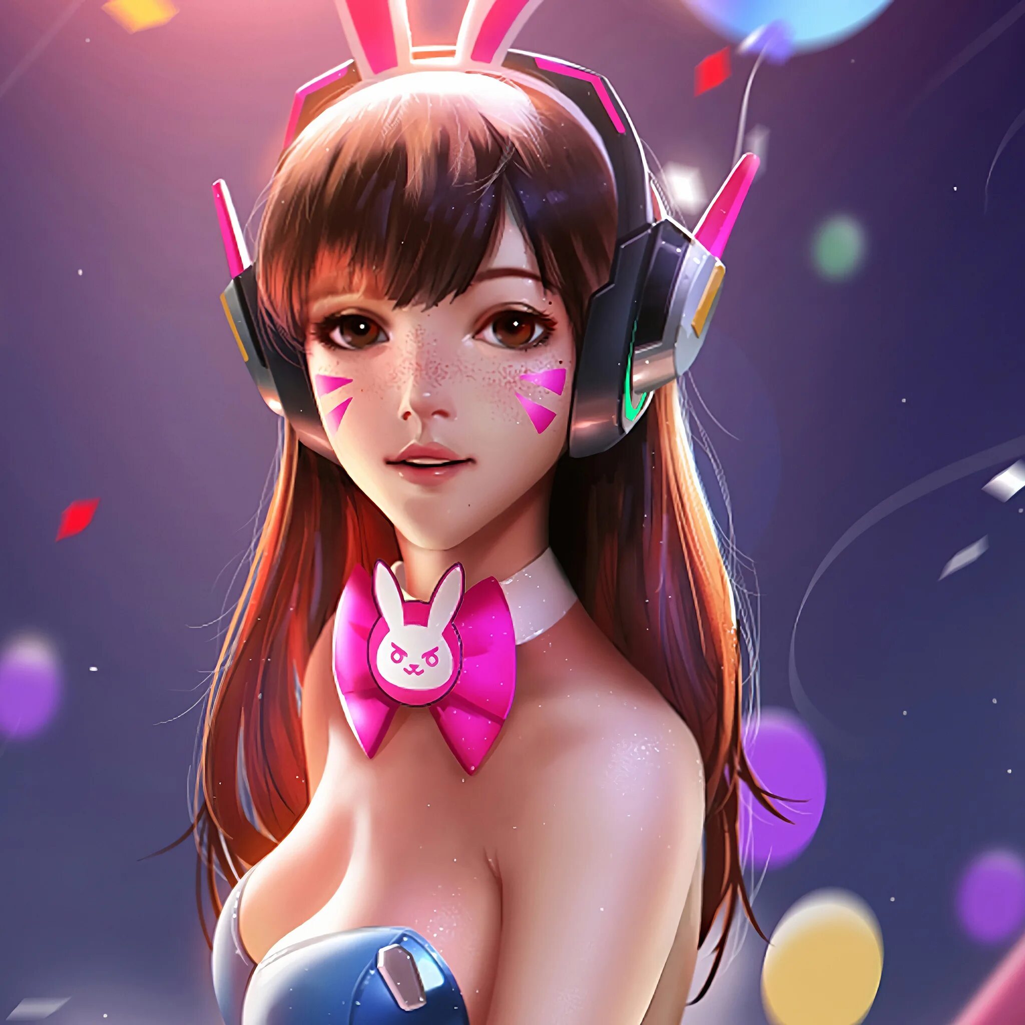 Overwatch dva 3d