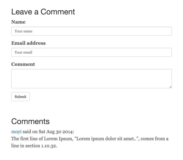 Parse template. Parse template