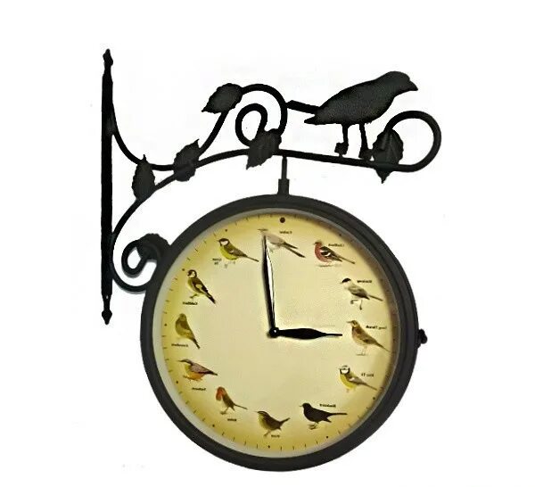 Часы "птицы" (арт.yh1395, 026-t3242). Часы Вокзальные на кронштейне. Часы на кронштейне двусторонние.