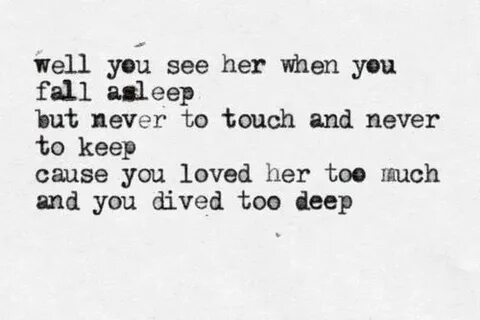 When i saw her