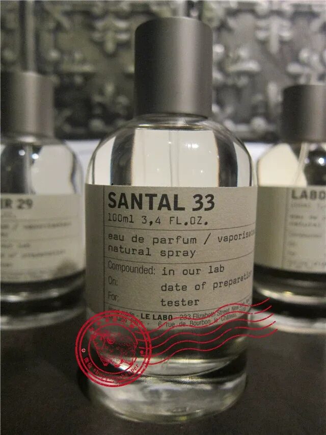 Парфюмерная вода le Labo Santal 33. Le Labo grasse New York Santal 33. Le Labo Santal 33 оригинал. Le Labo Santal 33 тестер демонстрационный. Сантал 33 описание