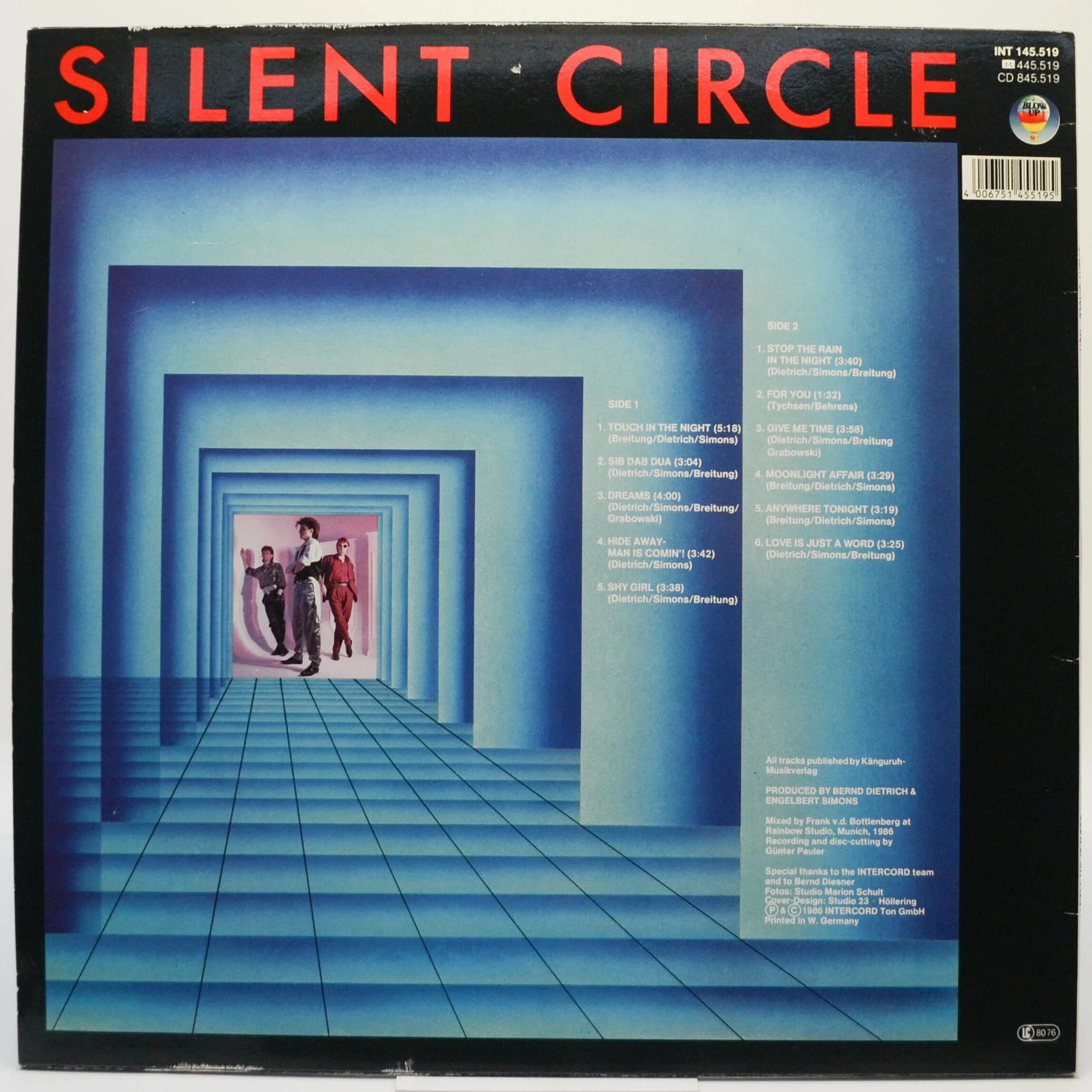 Silent circle no. 1 1986. Silent circle 1986 no 1 LP. Виниловая пластинка Silent circle. Silent circle 1986 пластинка. Touch the night silent песня