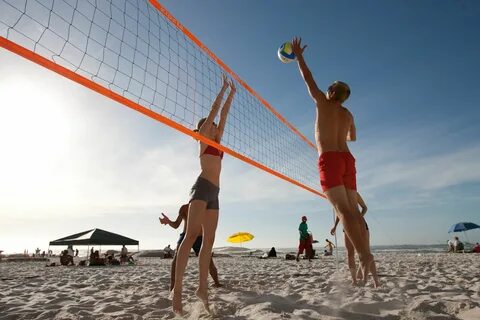 Play volleyball