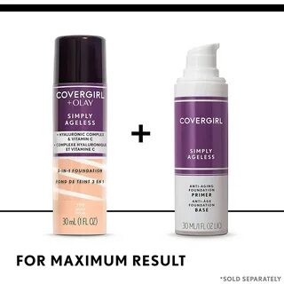 Buy Covergirl + Olay Simply Ageless 3-in-1 Liquid Foundation, Creamy Natura...